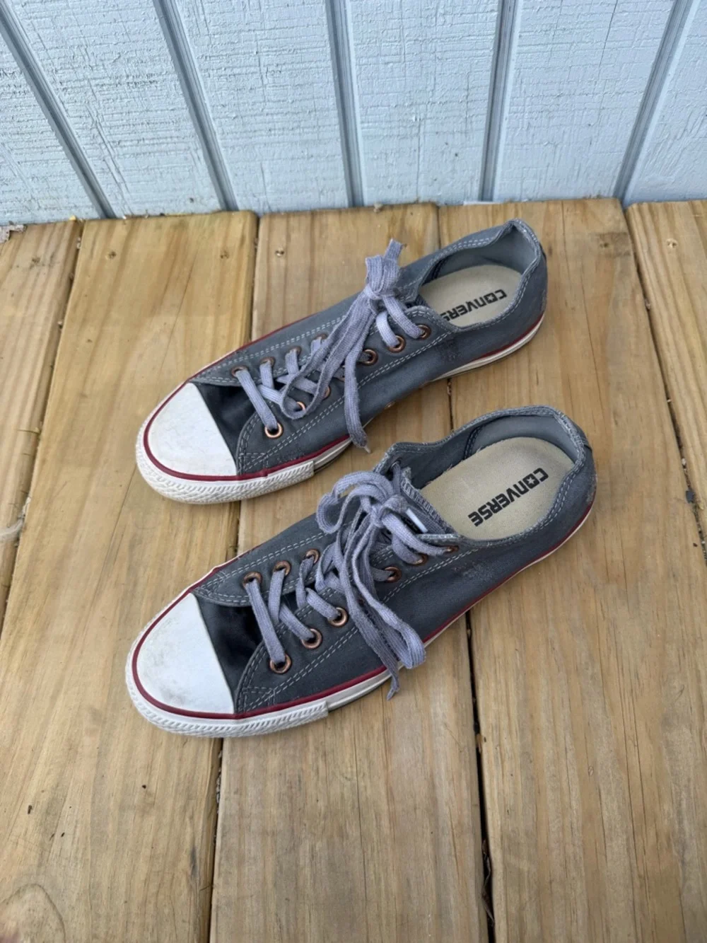 Converse Chuck Taylor All Star Denim Low Shoes Mens 9 women’s 11 - Picture 3 of 8
